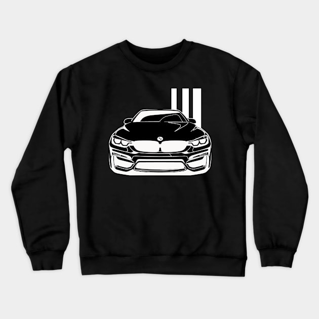 Sports Car Illustration Crewneck Sweatshirt by DesignWood Atelier